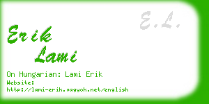 erik lami business card